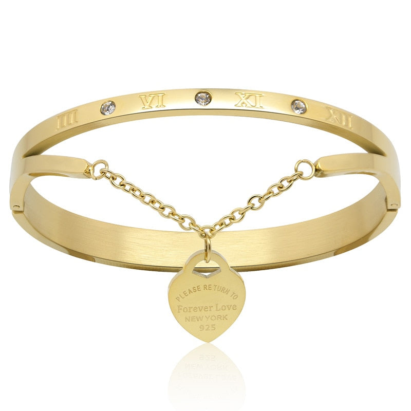 Heart of Gold Bangle