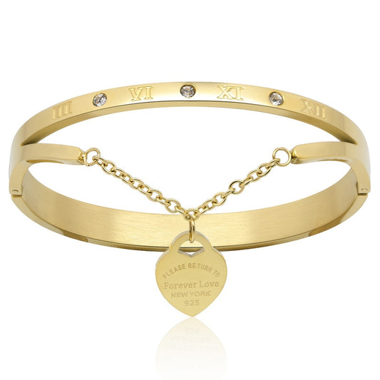 Heart of Gold Bangle